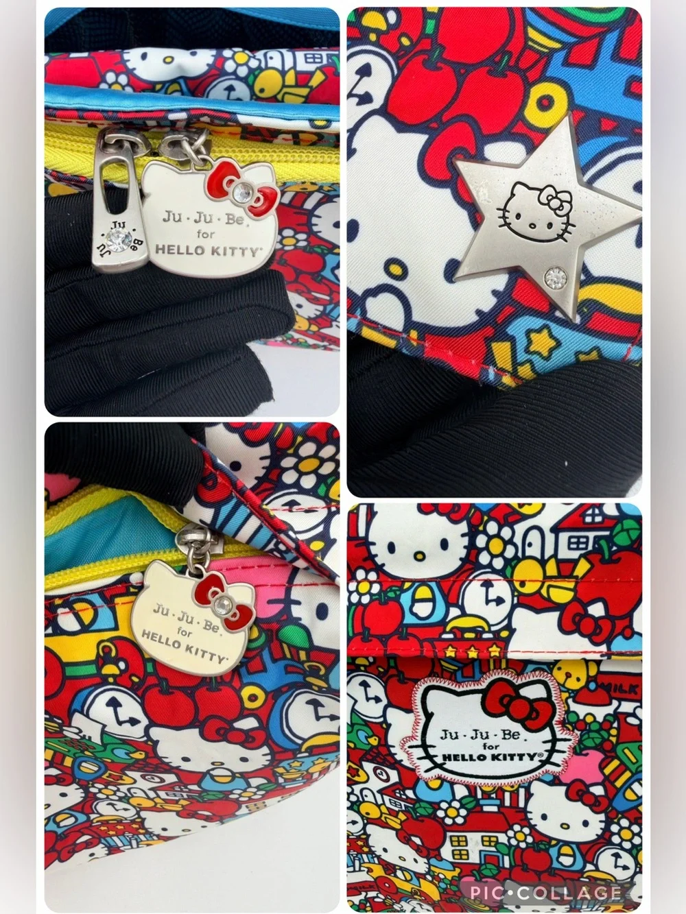 Ju-Ju-Be x Hello Kitty BFF Tick Tock Diaper Bag Rare
